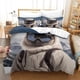 thumbnail image 1 of Juego De 3 Piezas Skiing Cat Ropa De Cama Con Estampado 3d Funda De Almohada Cremallera Oculta Bonita Funda Nórdica De Microfibra Para Adultos Y Niños, 1 of 3
