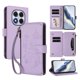 thumbnail image 1 of Funda Cartera Mariposa para [Xiaomi Redmi Note 14 Pro 5G] con Soporte y Cremallera Morado claro, 1 of 6