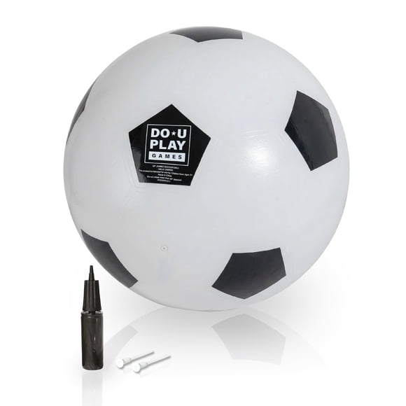 Balón de fútbol gigante DO-U-Play Games de 76 cm con bomba manual