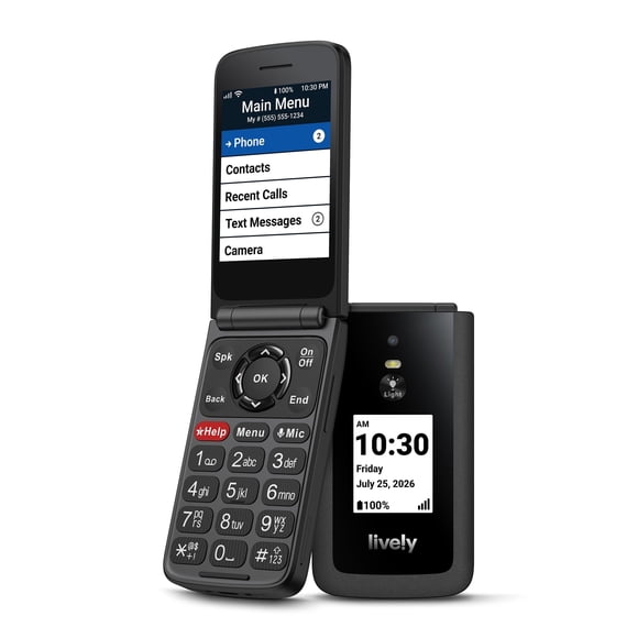 Teléfono móvil LIVELY Jitterbug Flip3 negro