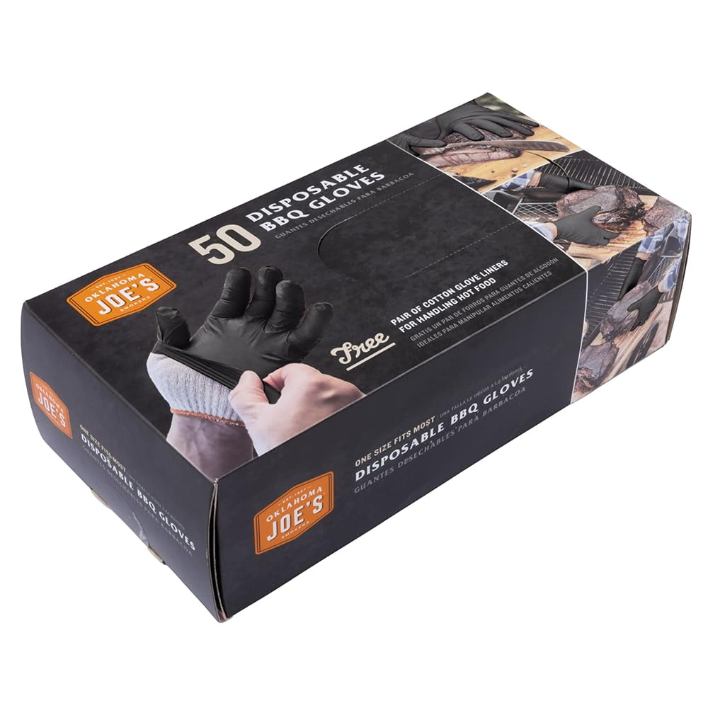 Guantes Protectores Char-broil Oklahoma Joe's Paquete De 50 Guantes De Nitrilo