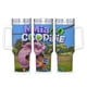 thumbnail image 1 of Mia y Codie Vaso aislado de acero inoxidable con asa, diseño temático, regalo para familia, amigos y fans; incluye pajita y encaja en el portavasos estándar, 40 oz, 1 of 6