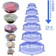 thumbnail image 2 of Tapas elásticas de silicona, paquete de 18 tapas reutilizables de silicona, cubiertas de silicona para recipientes, 6 tamaños, aptas para recipientes de alimentos, para congelador y microondas., 2 of 7