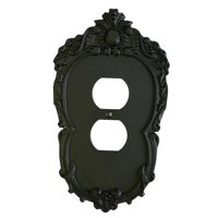 Magideal - Placa De Interruptor De Luces Cubiertas De Enchufe Fácil De Instalar Estilo Vintage Decoración Del Hogar Placa De Interruptor Para Baño Uso Doméstico Interruptor Doble