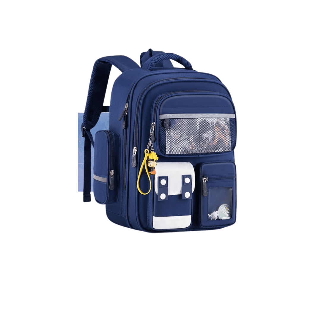 Mochila Escolar Llavero Naruto Infantil Niños