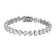 thumbnail image 1 of Pulsera de Tenis de Moissanita Color D VVS1 Pulseras de Corazón de 6x6 Mm para Mujer Pulsera de Tenis de Mujer de Plata Esterlina 925 Joyería 6-8 Pulgadas, 1 of 8