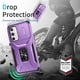 thumbnail image 4 of Funda Armada para Samsung Galaxy A16 con Tapa Deslizante y Soporte Magnético Giratorio Morado, 4 of 5