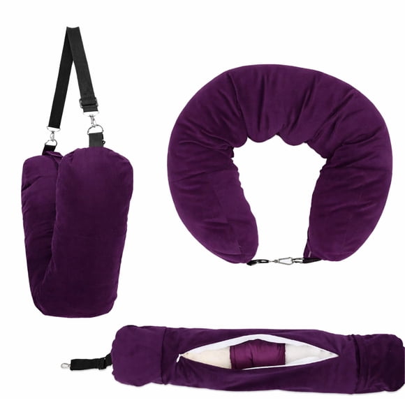 Almohada Cervical NK HealthCare Rellenable y Compacta Color Uva