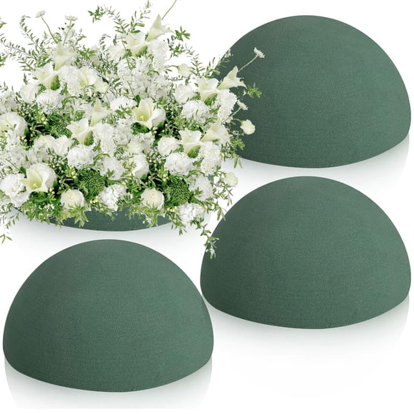 Espuma floral STEFORD 4 uds 19 cm húmeda/seca verde