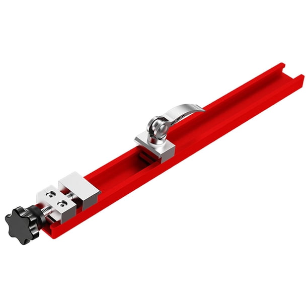 Guía de Corte Máquina para Carpintería Base Ajustable para Serrucho Eléctrico Montaje de Riel de Guía Abrazadera de Posicionamiento en Aluminio Adecua 360 mm