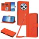 thumbnail image 1 of Funda Cartera Trébol para Xiaomi Redmi 14C 4G con Ranuras Tarjetas y Carga Inalámbrica Naranja, 1 of 6
