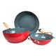 thumbnail image 2 of Set De 3 Sartenes Antiadherentes Family Cook Doral Rojo, 2 of 3
