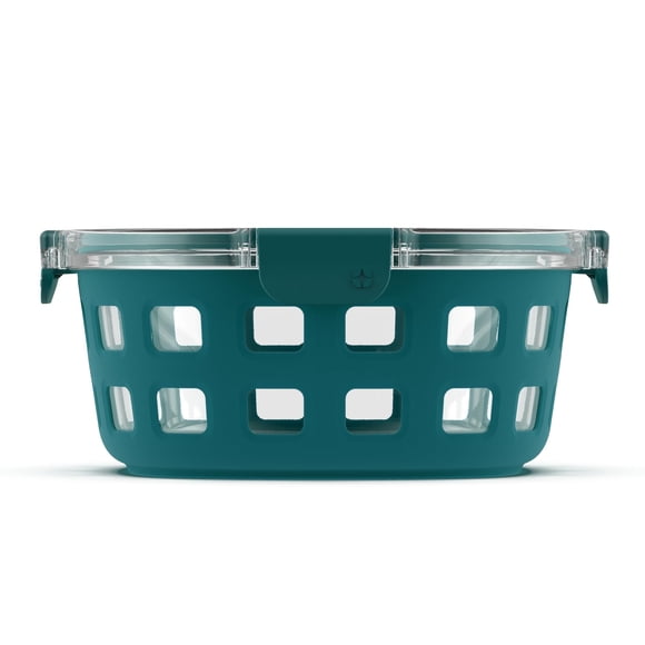 Recipiente para preparación de comidas Ello Duraglass de 1,7 L con funda de silicona