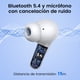 thumbnail image 2 of VEATOOL P91 Auriculares Inalámbricos, Auriculares Bluetooth V5.4 Estéreo con Micrófonos de Cancelación de Ruido, 60 Horas de Reproducción, Estuche Mini con Pantalla LED Dual, 2 of 7
