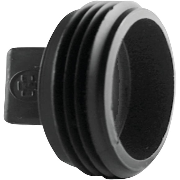 Tubo Plug Clean Out Charlotte de 2 pulgadas, negro, sin presión