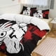 thumbnail image 2 of Juego de ropa de cama Jujuu isen Gojo, funda nórdica, cómoda y ligera, con estampado de dibujos animados, 3 piezas., 2 of 3