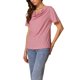 thumbnail image 4 of INSPIRE CHIC Top de Mujer con Cuello de Tortuga de Manga Corta Casual y Elástico XL Rojo, 4 of 6