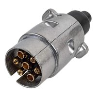 Jj Group - Conector Eléctrico 7 Polos Tiro Arrastre Cromado