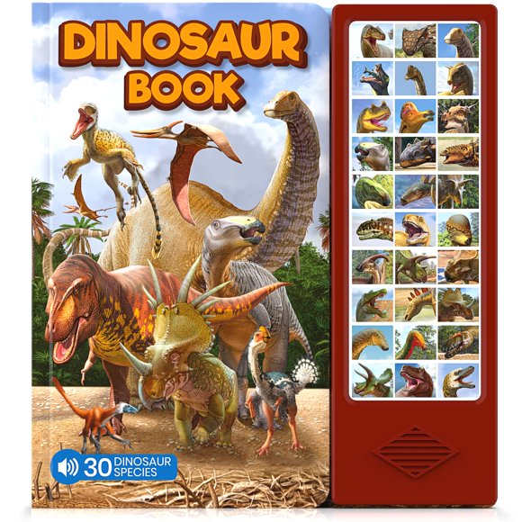 Libro de dinosaurios con sonidos para niños - Libro de actividades de dinosaurios