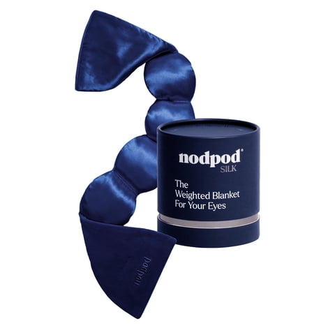 Mascarilla Para Dormir Nodpod, Seda Mineralizada, Suave Presión, Zafiro