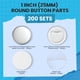 thumbnail image 2 of Piezas para botones nice2have, 200 juegos, pinback de 25 mm, 2 of 9