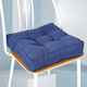 thumbnail image 5 of Xiao Hua Cojín de Silla de Algodón y Lino Azul Oscuro -1 Pieza, Cojín de Asiento Cuadrado Sólido de 17.72 X 17.72 X 3.54 Pulgadas, Cojín de Silla de Oficina con Relleno de Algodón, Decoración, 5 of 5