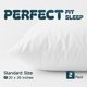 thumbnail image 2 of Protector de almohada White Classic blanco 51 × 66 cm (2 unidades), 2 of 7