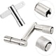 thumbnail image 2 of Llave de afinación de batería Drum Keys EastRock, paquete de 3 unidades, acero cromado, 2 of 9