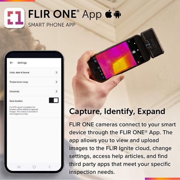 Cámara termográfica FLIR ONE Gen 3 para iOS con USB-C | Lider