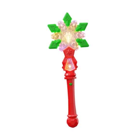 Varita De ángel Con Forma De Copo De Nieve Brillante Para Juegos De Simulación, Cumpleaños, Color Rojo