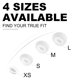 thumbnail image 3 of Almohadillas XMTYAN para JBL Tune Flex 2, blancas, XS/S/M/L, 3 of 4