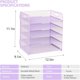 thumbnail image 2 of Bandeja Organizadora de Papeles Sinboun de 5 Niveles Metálica Color Morado, 2 of 6