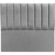 thumbnail image 2 of Respaldo Tubular al piso Lino Gris claro 1 plaza, 2 of 3