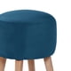 thumbnail image 2 of Pouf Nantes Tela Velvet Azul Petroleo, 2 of 3