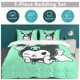 thumbnail image 5 of My Melody Kuromi Skull 3 Pieces Bedding Sets Soft Comforter Sets Decor Bedroom Gifts, 5 of 5