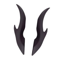 Bothyi - 2 Adhesivos 3D De Cuernos De Dragón, Ligeros, Para Modificar La Decoración Exterior Del Coche, Negro