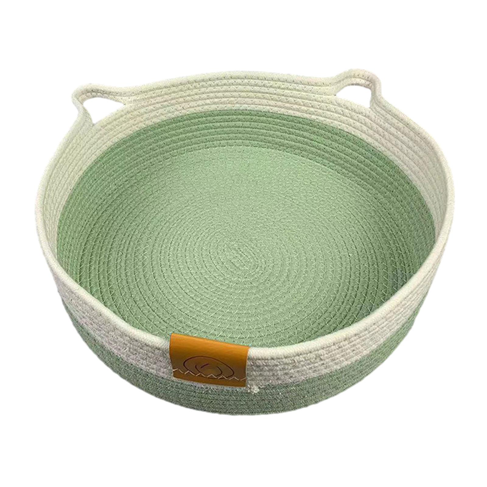 Magideal - Cesta Para Cama De Gato Con Cuerda De Algodón, Rascador Para Gato, Protección De Muebles, Cama Para Mascota Resistente A Arañazos, Nido Para Dormir Pa