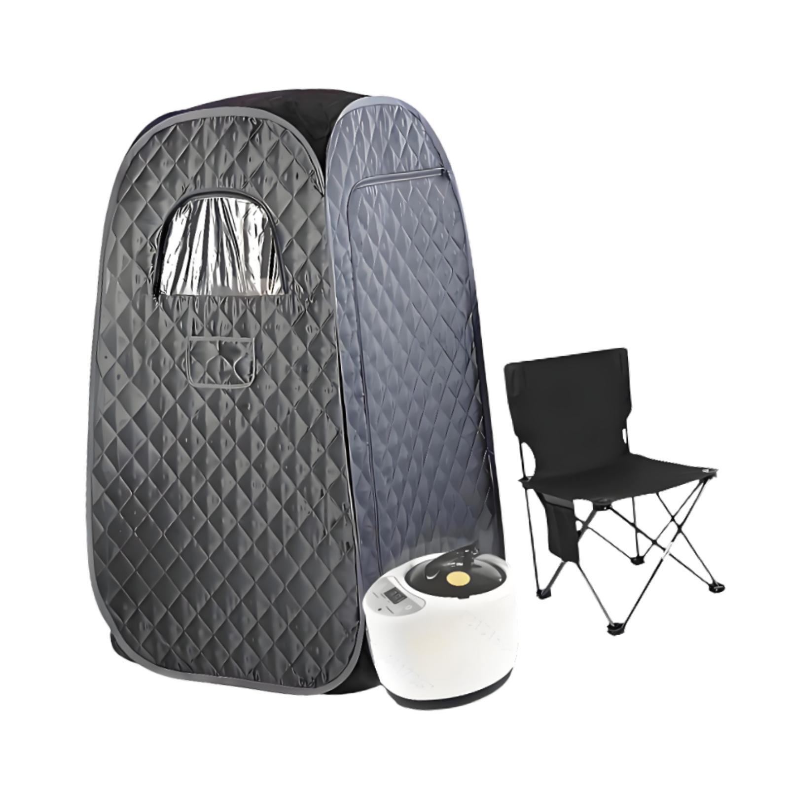 Ioensy - Sauna De Vapor Portátil, Silla Plegable Portátil, Caja De Sauna De Tela Oxford Para Dormitorio