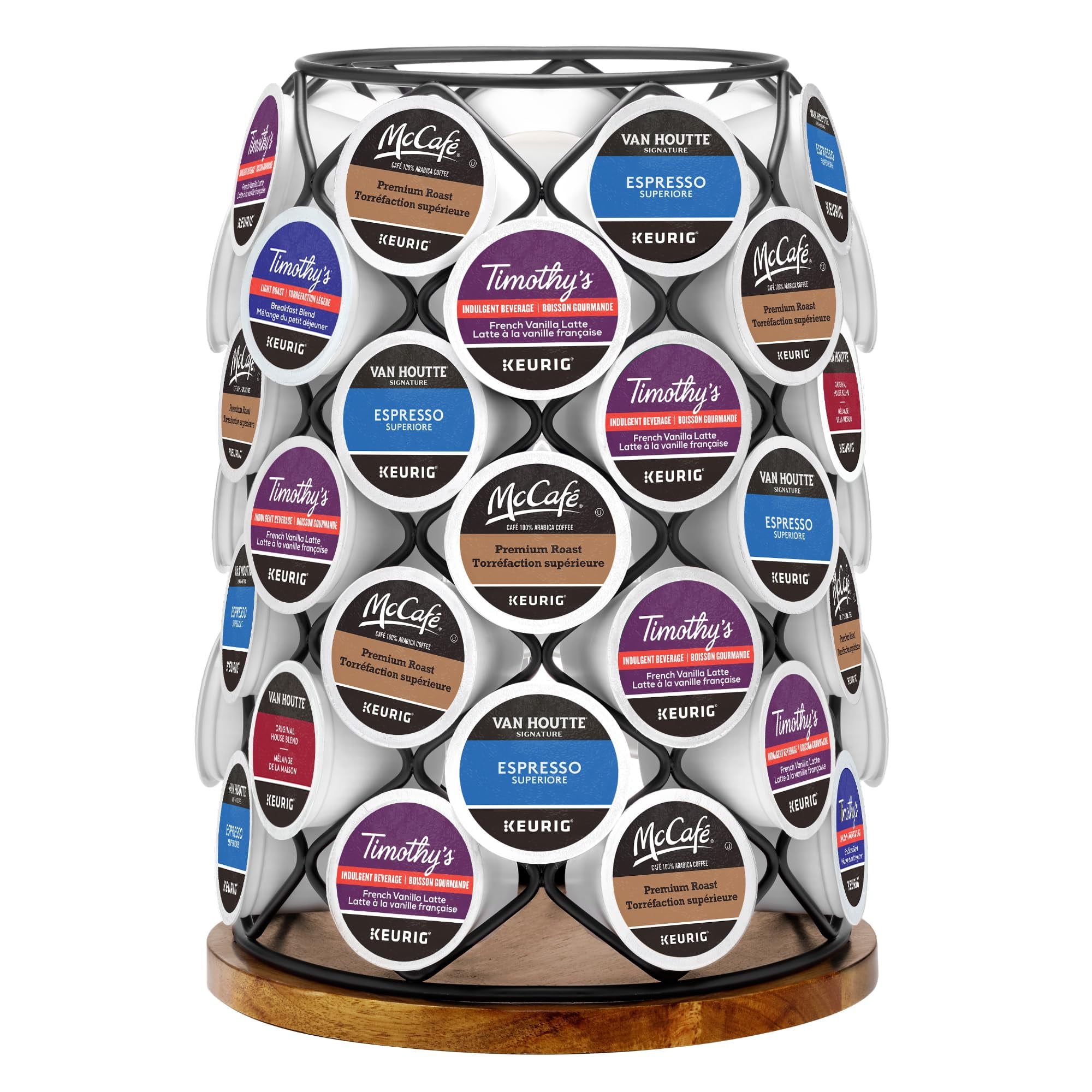 Soporte Para Cápsulas De Café Keurig K-cup Whirl Carousel Negro