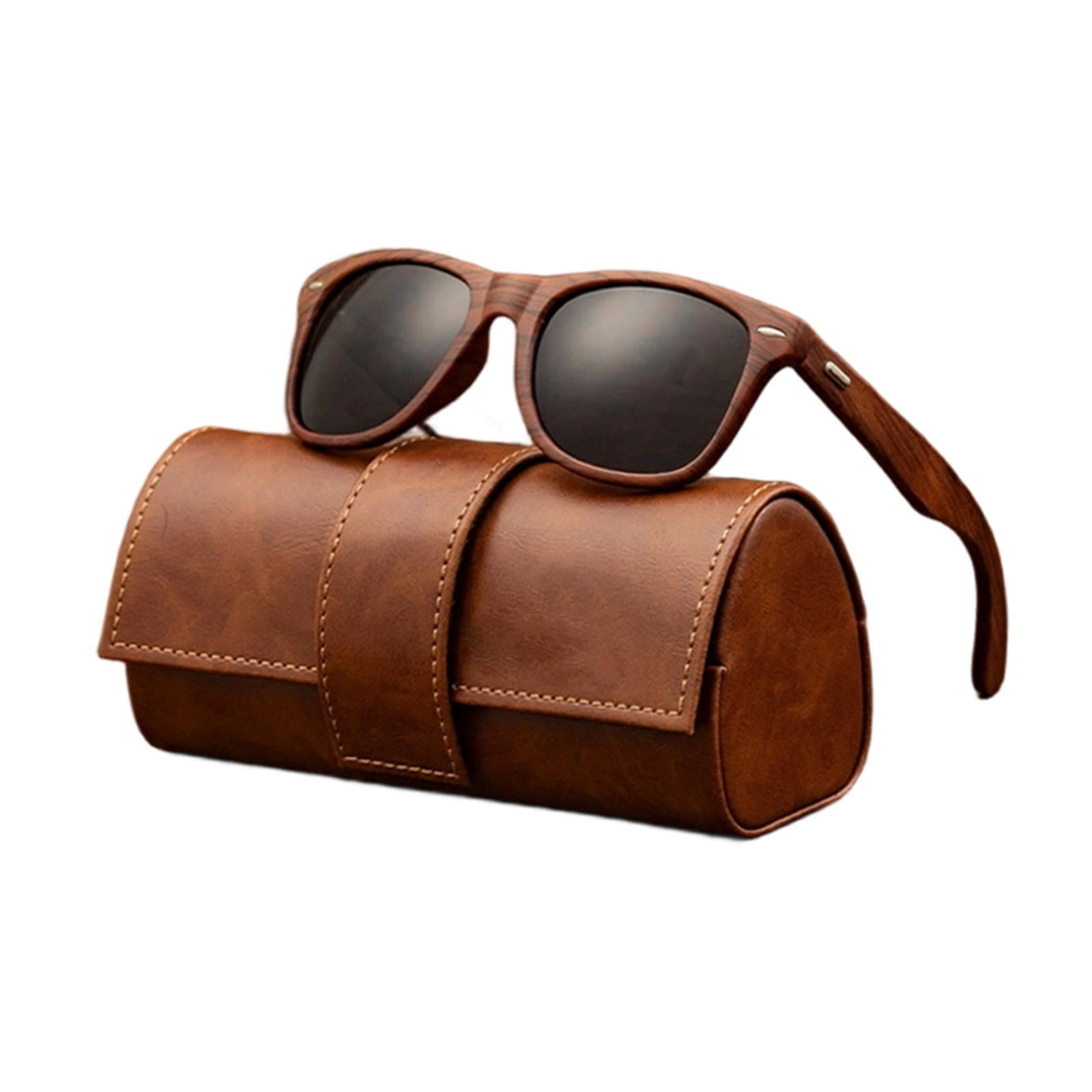 Magideal - Gafas De Con Montura De Madera, Gafas Decorativas Para Actividades Al Aire Libre, Para Mujeres Y Hombres, Para Montar A Caballo. Negro