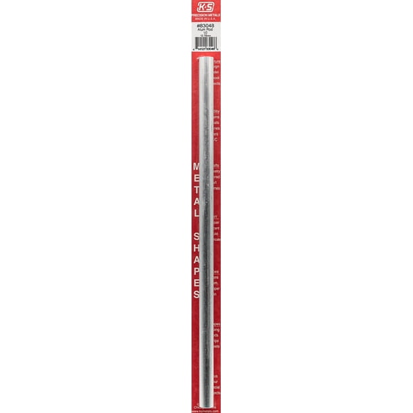 Varilla de aluminio K & S Precision Metals de 1,3 cm x 30,5 cm