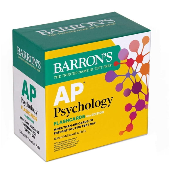 Tarjetas de estudio Barron's Educational Series de Psicología AP