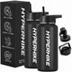 thumbnail image 1 of Pack 2 Termo Acero Inoxidable 1lt Hyperhike + 6 Tapas Negro / Negro, 1 of 7