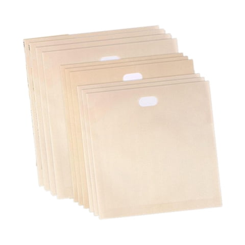 Magideal - 10 Bolsas Reutilizables Para Tostadora, Antiadherentes, Lavables, Para Pollo, Bocadillos Y Pan.