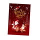 thumbnail image 3 of Exterior Jardín Patio Césped Bandera Bandera Navidad Santa Bandera Montando Santa, 3 of 5