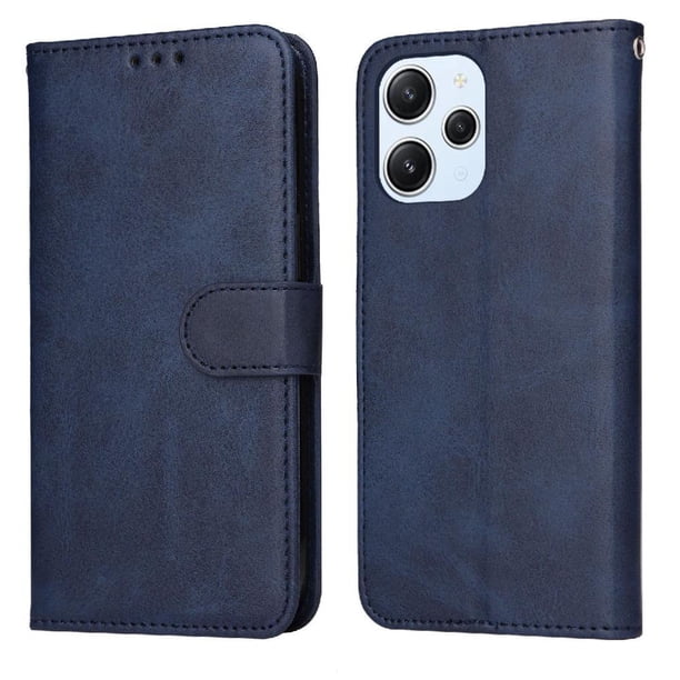 Funda Billetera para Xiaomi Poco M6 Pro 5G con Porta Tarjetas y Soporte Ajustable Azul