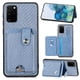 thumbnail image 1 of Funda Billetera Tejida para Samsung Galaxy S20 Plus con Soporte y Tarjetero Azul, 1 of 4