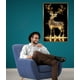 thumbnail image 3 of Cuadro Decorativo Arte Ciervo Iluminado Elegancia Pared Jhn, 3 of 3
