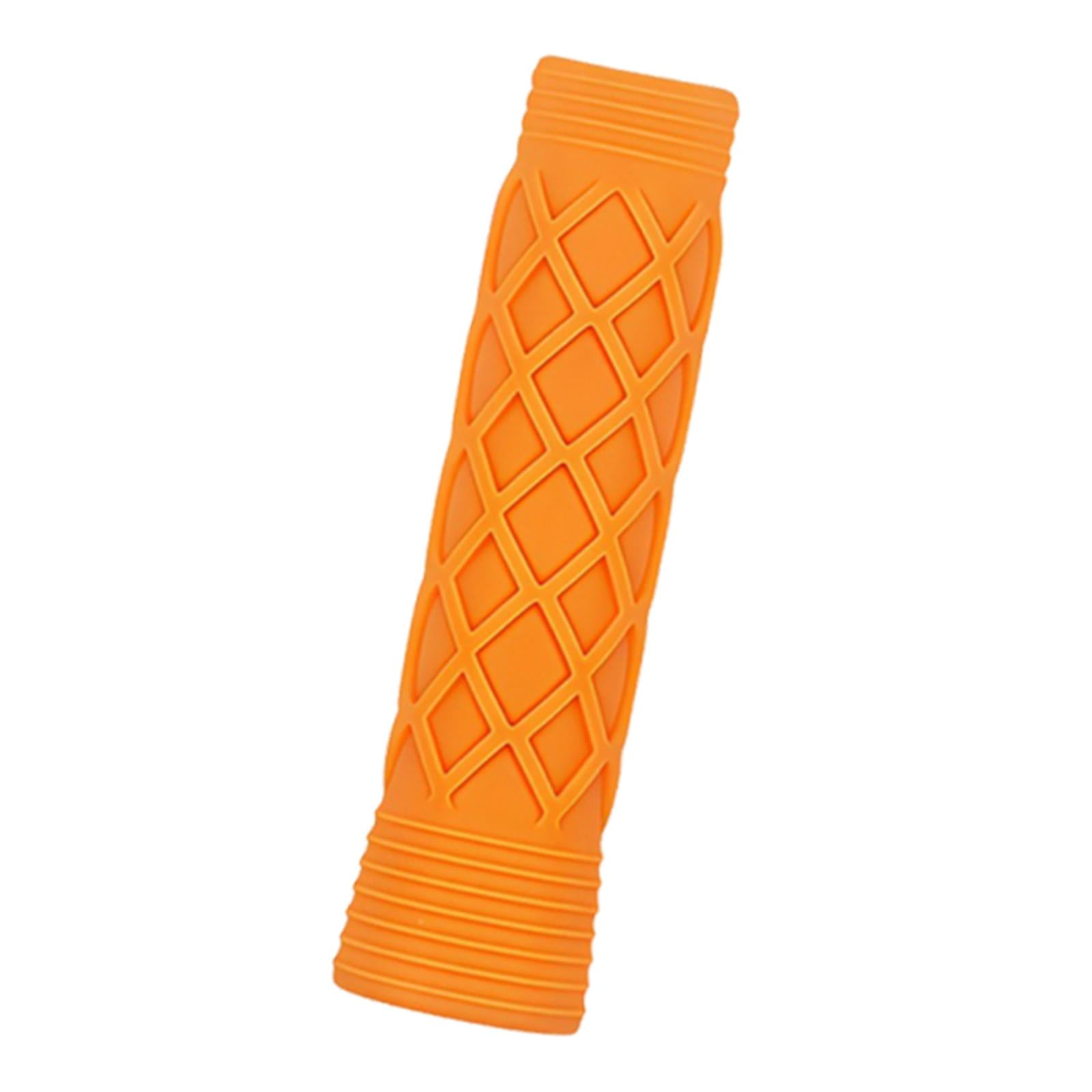 Magideal - Funda De Agarre Para Pickleball, Cinta De Agarre De Paleta De Silicona Elástica, Antideslizante, Absorción De Impactos, Ergonómica, Cómoda Y Protector Naranja