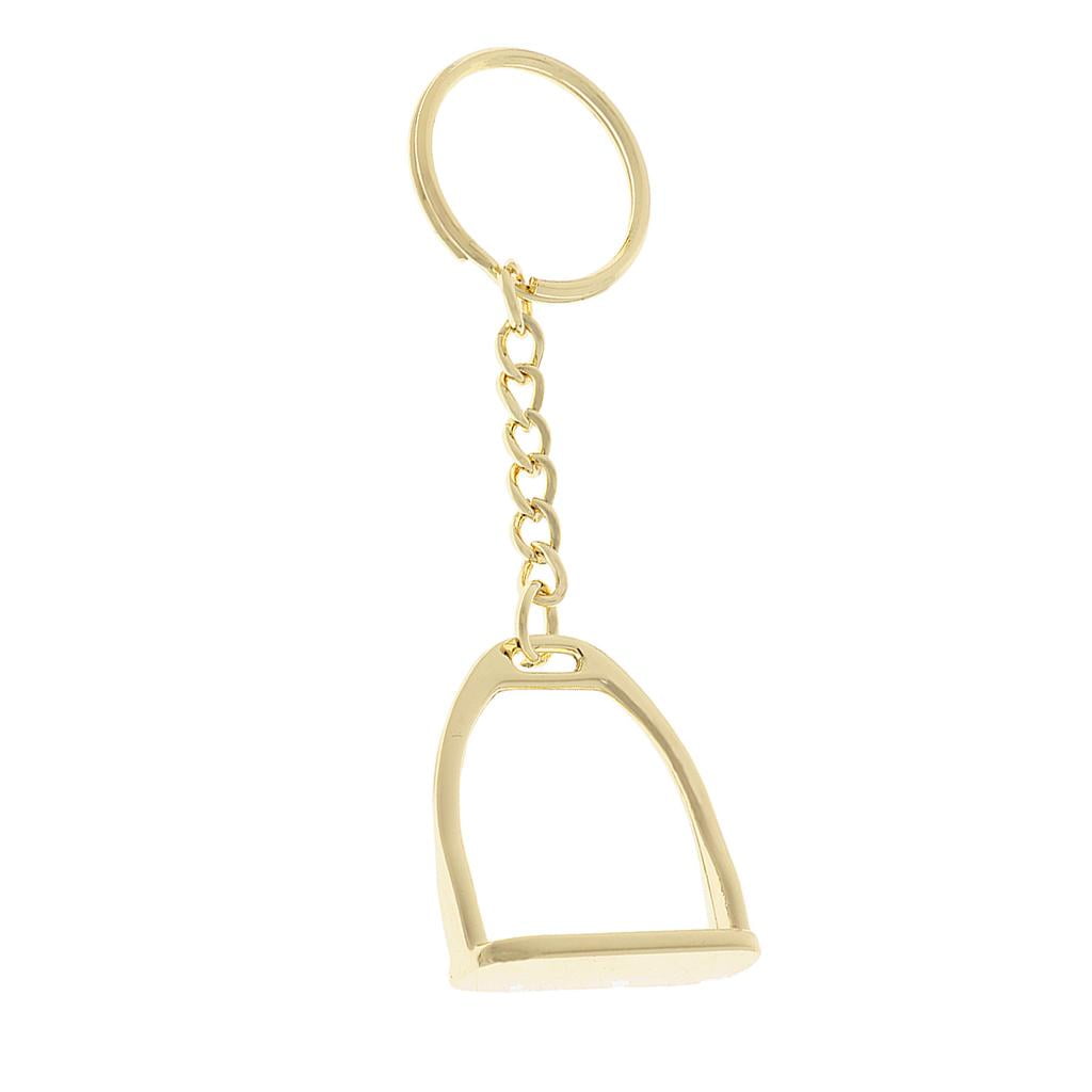 JOROBURO Llavero De Herradura, Llavero De Estribo, Llavero De Estribo, Llavero Plateado En Forma De Herradura, Aleación De Zinc Estribo, Llavero Sin óxido Para Decoración De Llaves De Bolsa, Colgante
